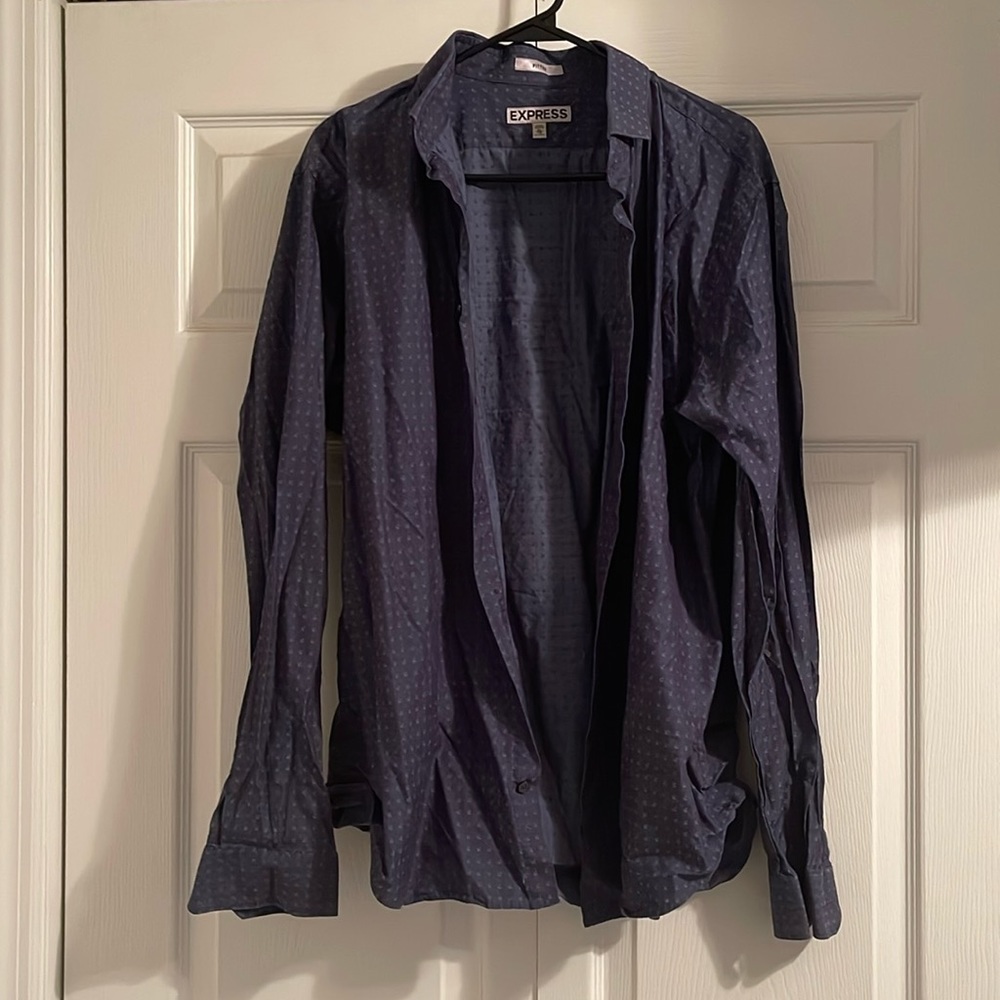 Express fitted button down shirt